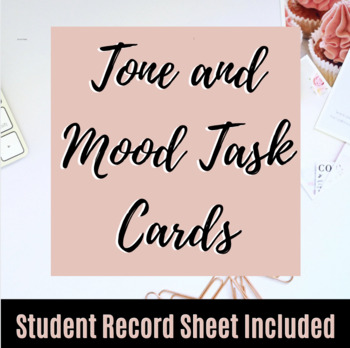 Preview of Tone and Mood Task Cards