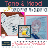 Tone and Mood in Literature with Connotation Digital Resou