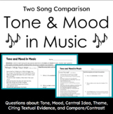 Tone and Mood in Music Analysis - Two Song Comparison - Te