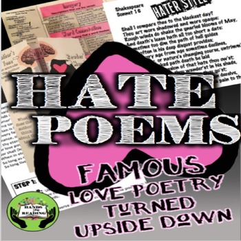 Preview of TONE & MOOD | HATE POETRY | VALENTINE'S DAY POEM ACTIVITY