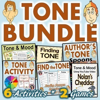 Preview of Tone & Mood Bundle - 6 Activities and 2 Games