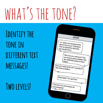 Tone in Text Messages Two Levels for Easy Differentiation Read Middle