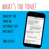 Tone in Text Messages Two Levels for Easy Differentiation