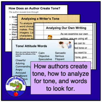 The author's tone in writing (3/3)