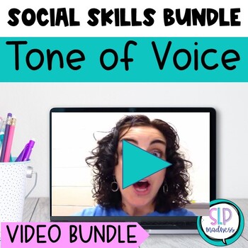 Preview of Tone of Voice & Sarcasm Middle School Social Skills Curriculum Videos for Groups
