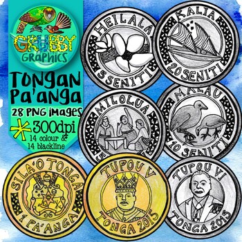 Preview of Tongan Pa'anga (Currency Clip Art)