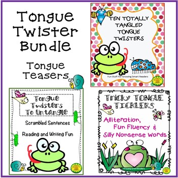 Preview of Tongue Twisters Bundle (3 sets in one)