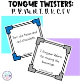 Tongue Twisters: P, B, M, N, T, D, K, G, F, V - Speech Therapy