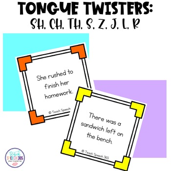 Preview of Tongue Twisters: SH, CH, TH, J, S, Z, R, and L