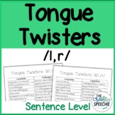 Tongue Twisters for /l, r/ - A Carryover Resource