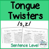 Tongue Twisters for /s, z/ - A Carryover Resource