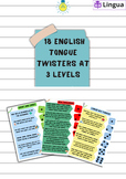 Tongue Twisters in English| Great Warm-up Activity