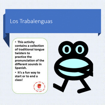 Preview of Tongue twisters ! Spanish pronunciation practice activities.