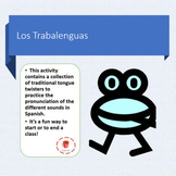 Tongue twisters ! Spanish pronunciation practice activities.