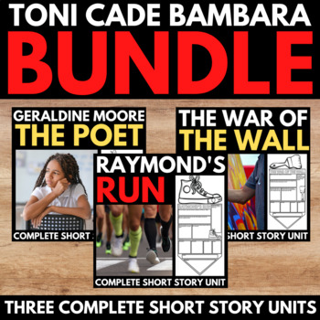 Preview of Toni Cade Bambara Unit Bundle | Short Stories | Black History Month Activities