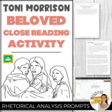 Toni Morrison BELOVED Rhetorical Analysis FREE RESPONSE ES