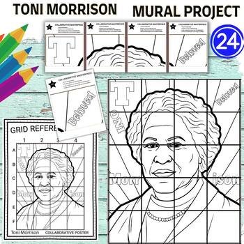 Preview of Toni Morrison collaboration poster Mural project Black - Women’s History Month