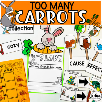 Preview of Too Many Carrots Read Aloud - Spring Reading Comprehension Activities
