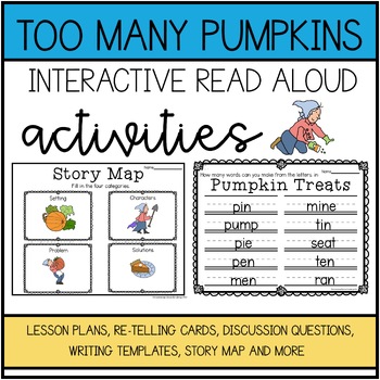 Preview of Too Many Pumpkins Interactive Read Aloud