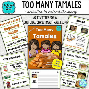Preview of Too Many Tamales Read Aloud Christmas Cultural Activities Procedural Writing