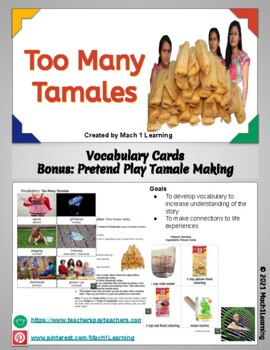 Preview of Too Many Tamales Book Activities