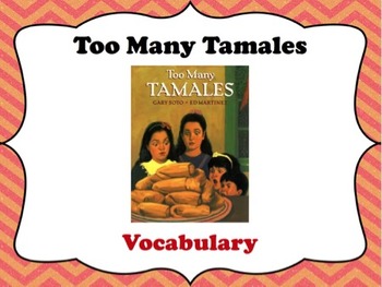 Preview of Too Many Tamales Vocabulary Visuals (for ELLs)