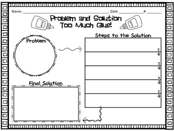 Too Much Glue Activity Pack by Creating the Life | TpT