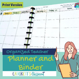 Editable Teacher Planner or Binder for 2024-2025