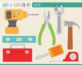 Tool Box Clip Art - color and outlines