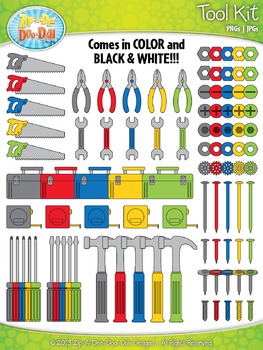 Preview of Tool Kit Clipart {Zip-A-Dee-Doo-Dah Designs}