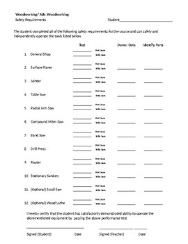 Preview of Tool Safety Log