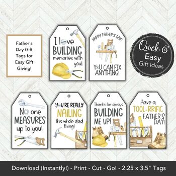 Father's day gift tags