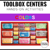 Fine Motor Centers Toolbox with Color Word Tasks