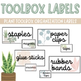 Toolbox Labels- Plant decor
