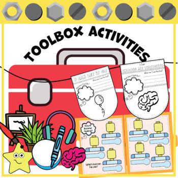 Preview of Identifying Feelings Worksheets & Social Emotional Learning Toolbox Coping Tools