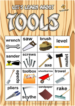 Tools/Shed/Workshop Bingo 4x4 (5 pages + call sheet) by Teacherbingo