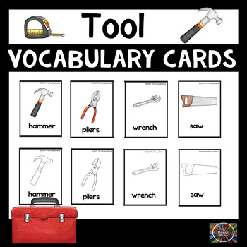 Tools Vocabulary Picture Cards By The Therapy Mama Tpt
