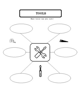 tools vocabulary worksheets esl efl digital tpt