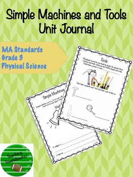 Preview of Tools and Simple Machines Unit Journal