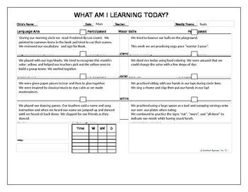 Preview of Tools daily lesson plans and vocabulary