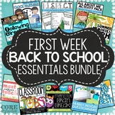 Tools for the First Week of School | Back To School Classr