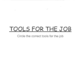 Tools for the Job Visual Worksheet