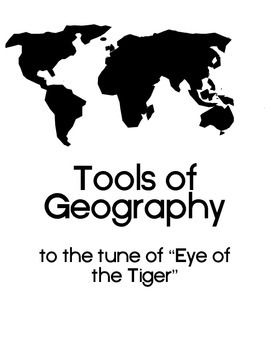 Preview of Tools of Geography: Vocabulary Song Lyrics