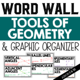 Tools of Geometry Vocabulary Word Wall and Graphic Organizer