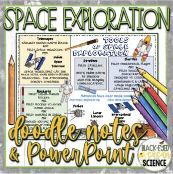 Preview of Tools of Space Exploration Doodle Notes & Quiz + PowerPoint