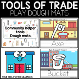 Tools of trade dough mats, community helper dough mats, bu