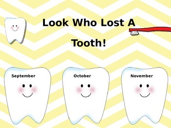 Who Lost A Tooth Chart