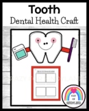 Tooth Craft and Healthy Teeth Drawing Worksheet: Dental He