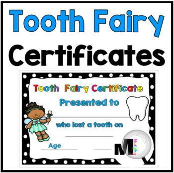 tooth fairy certificate
