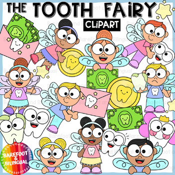 Preview of Tooth Fairy Clipart - Dental Health Month Clipart